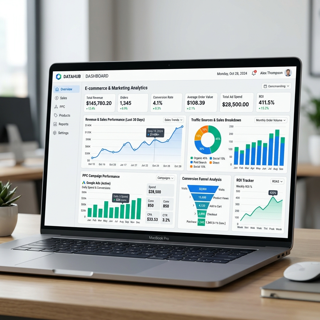 Houston Website Advertising Campaign Dashboard