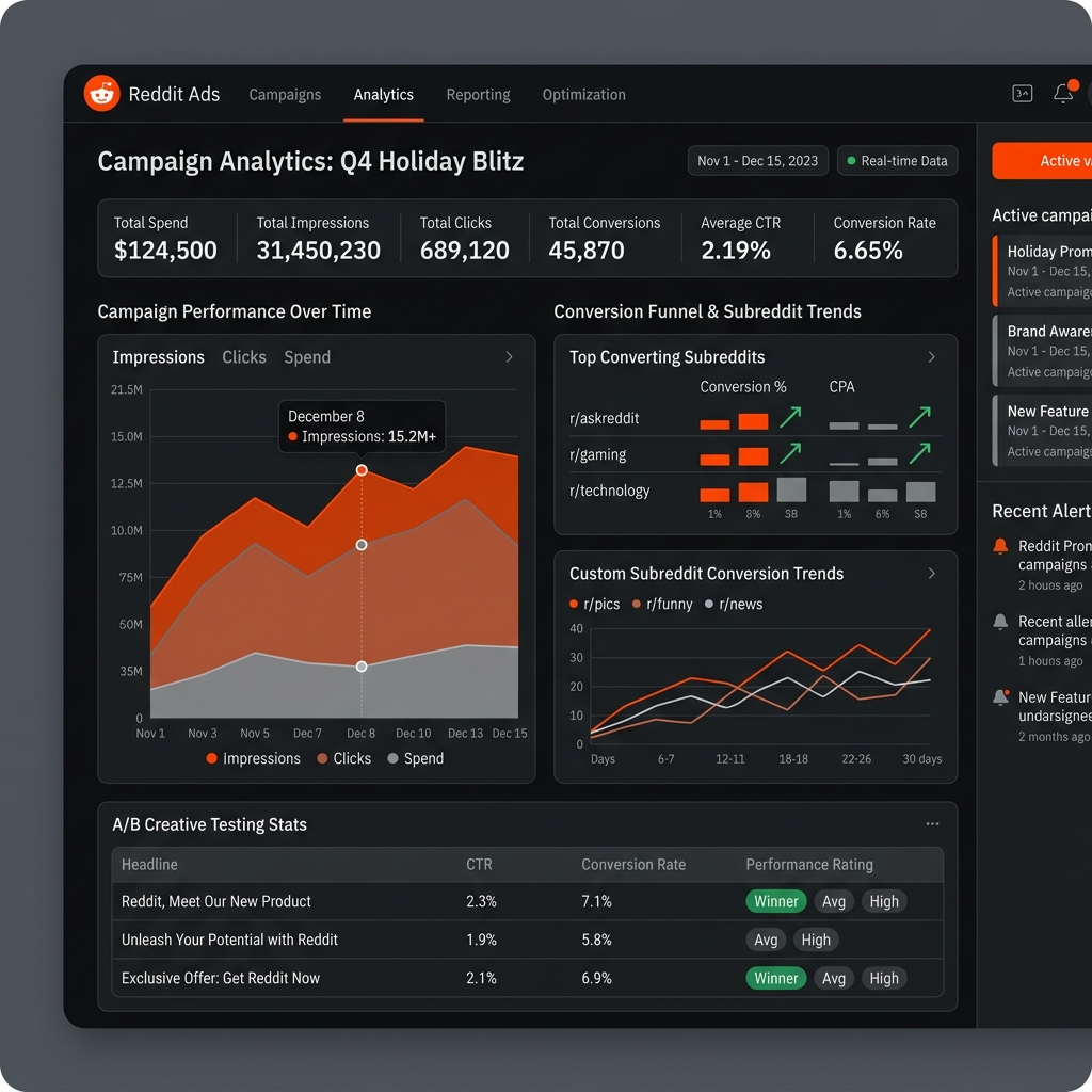 Reddit Ads Agency Houston Dashboard