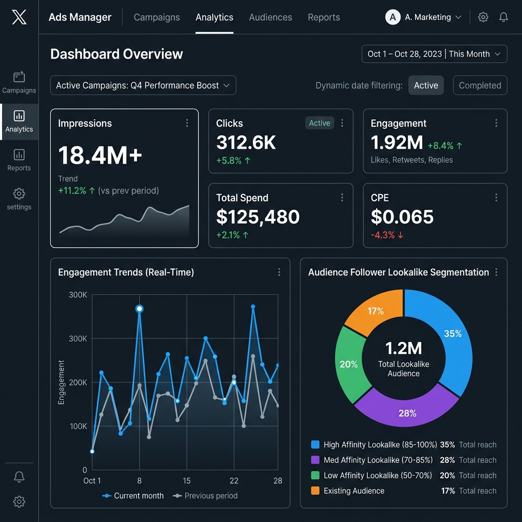 X Twitter Ads Management Houston Dashboard